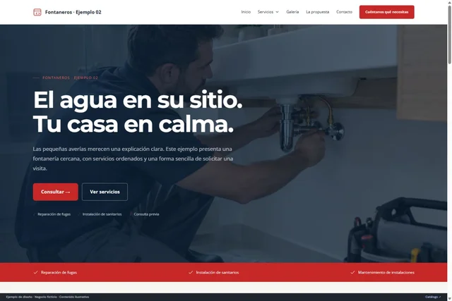Vista previa de Fontaneros · Ejemplo 02