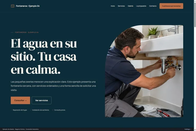 Vista previa de Fontaneros · Ejemplo 04
