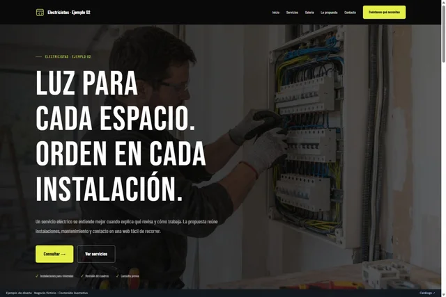 Vista previa de Electricistas · Ejemplo 02