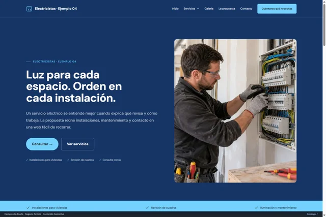 Vista previa de Electricistas · Ejemplo 04