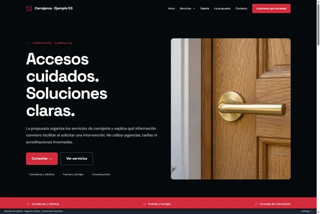 Vista previa de Cerrajeros · Ejemplo 03