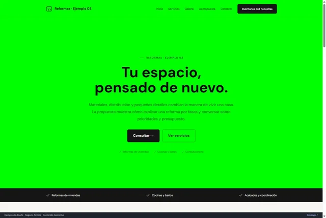 Vista previa de Reformas · Ejemplo 03