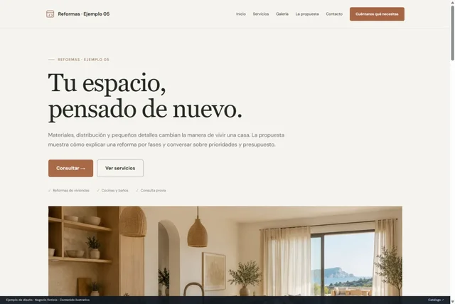 Vista previa de Reformas · Ejemplo 05