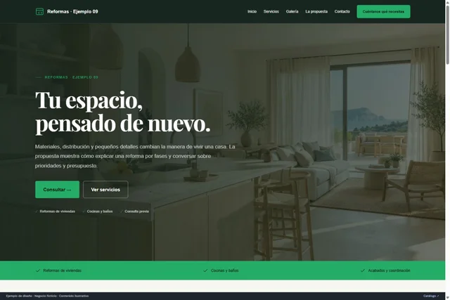 Vista previa de Reformas · Ejemplo 09