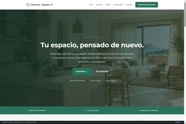 Vista previa de Reformas · Ejemplo 12