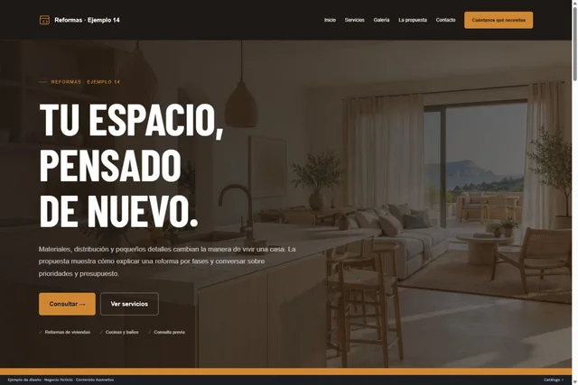 Vista previa de Reformas · Ejemplo 14