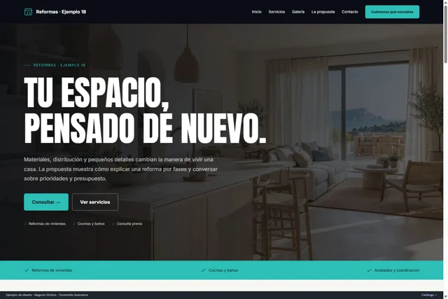 Vista previa de Reformas · Ejemplo 18
