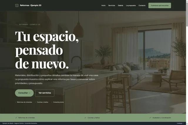 Vista previa de Reformas · Ejemplo 20