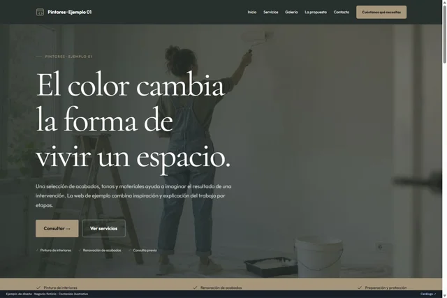 Vista previa de Pintores · Ejemplo 01