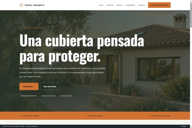 Vista previa de Tejados · Ejemplo 01