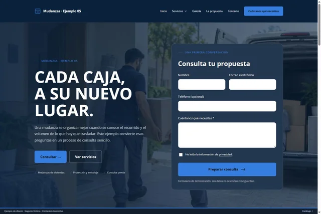 Vista previa de Mudanzas · Ejemplo 05