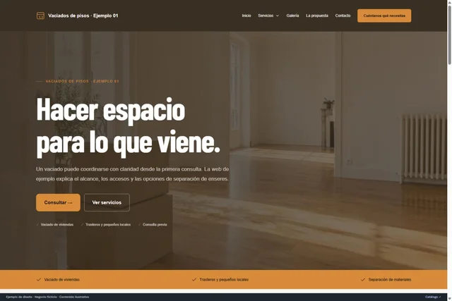 Vista previa de Vaciados de pisos · Ejemplo 01