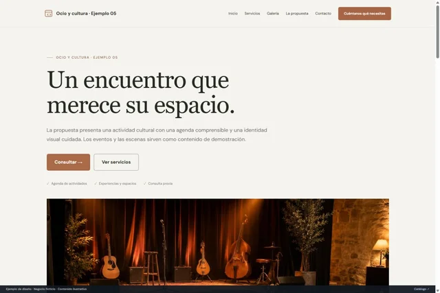 Vista previa de Ocio y cultura · Ejemplo 05