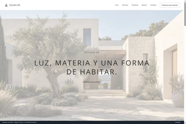 Vista previa de Arquitectos · Ejemplo 08