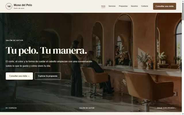 Vista previa de Musa del Pelo · Salón de autor