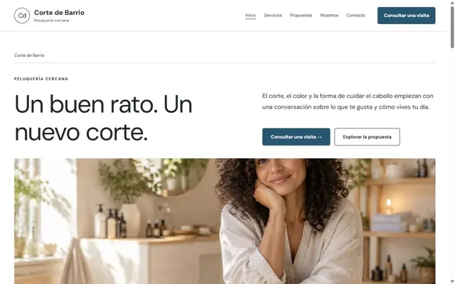 Vista previa de Corte de Barrio · Peluquería cercana