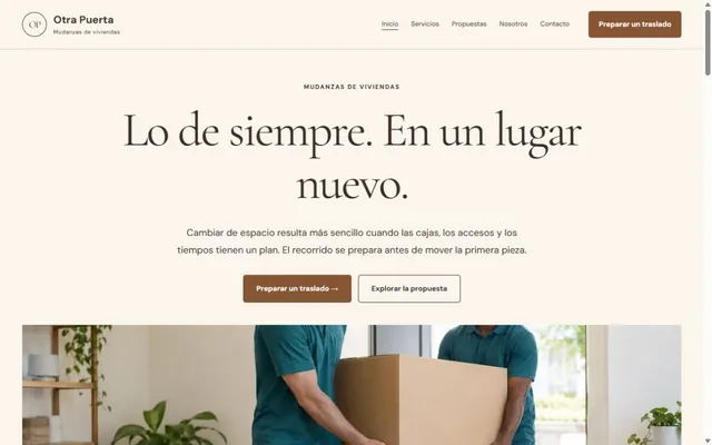 Vista previa de Otra Puerta · Mudanzas de viviendas