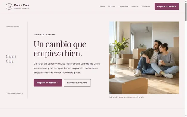 Vista previa de Caja a Caja · Pequeñas mudanzas