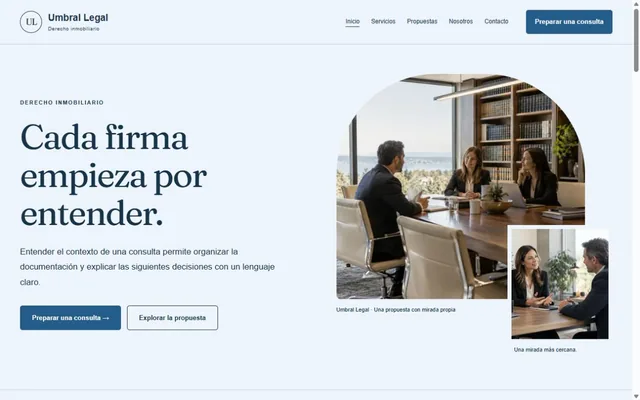 Vista previa de Umbral Legal · Derecho inmobiliario
