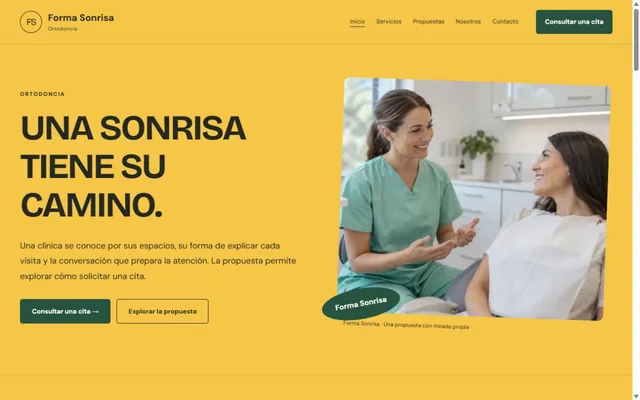 Vista previa de Forma Sonrisa · Ortodoncia