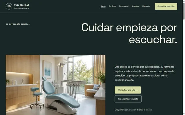 Vista previa de Raíz Dental · Odontología general