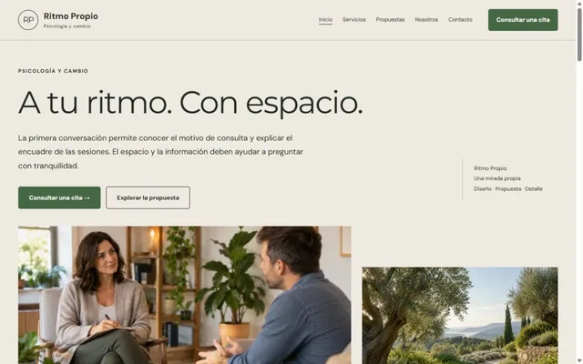 Vista previa de Ritmo Propio · Psicología y cambio