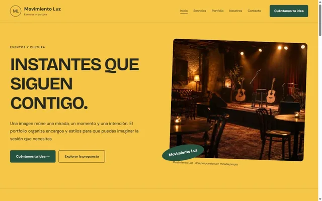 Vista previa de Movimiento Luz · Eventos y cultura