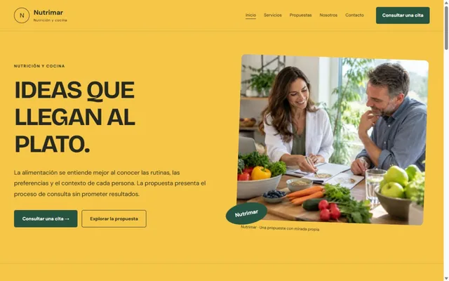 Vista previa de Nutrimar · Nutrición y cocina