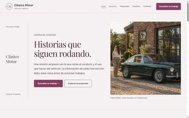 Vista previa de Clásico Motor · Vehículos clásicos