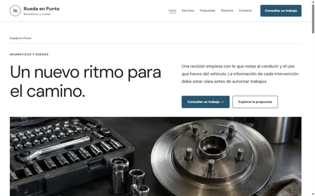 Vista previa de Rueda en Punto · Neumáticos y ruedas