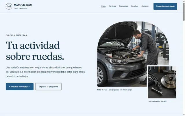 Vista previa de Motor de Ruta · Flotas y empresas