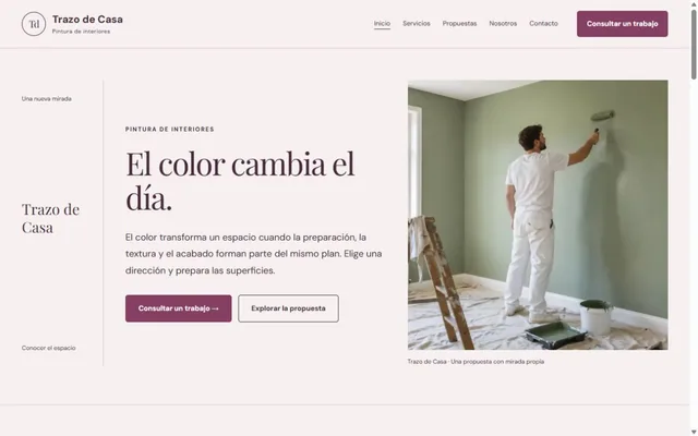 Vista previa de Trazo de Casa · Pintura de interiores