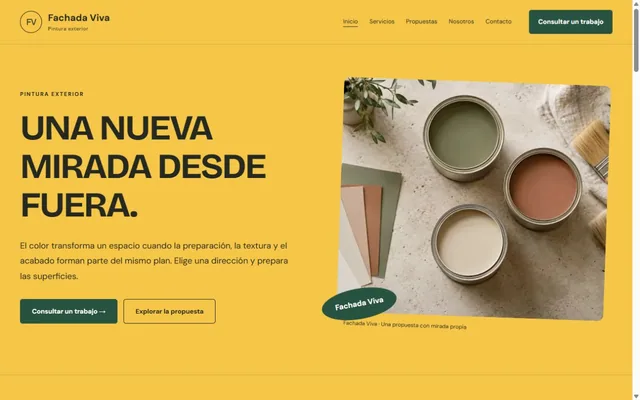 Vista previa de Fachada Viva · Pintura exterior