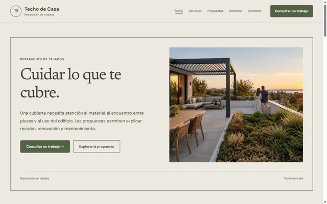 Vista previa de Techo de Casa · Reparación de tejados