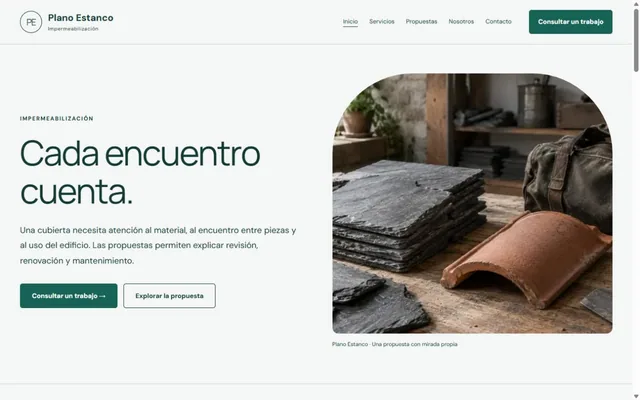 Vista previa de Plano Estanco · Impermeabilización