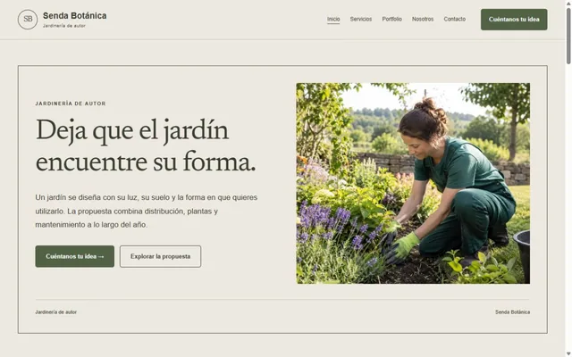 Vista previa de Senda Botánica · Jardinería de autor