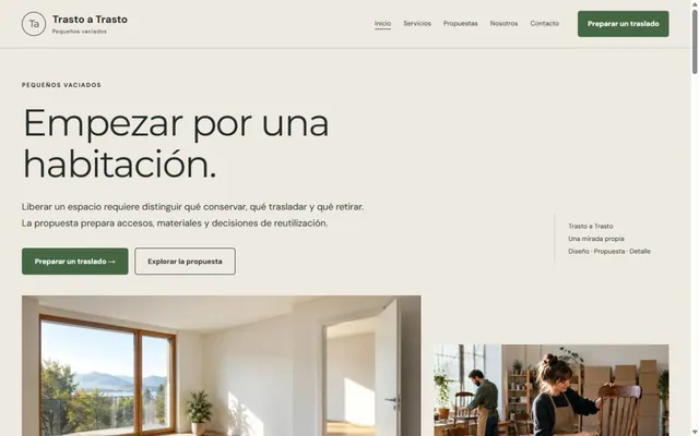 Vista previa de Trasto a Trasto · Pequeños vaciados