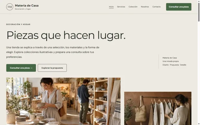 Vista previa de Materia de Casa · Decoración y hogar