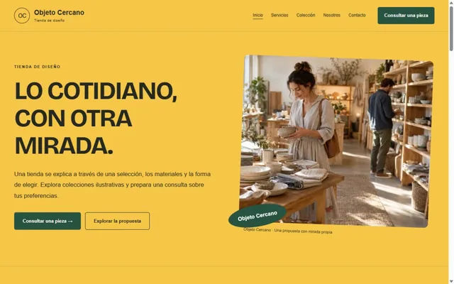Vista previa de Objeto Cercano · Tienda de diseño