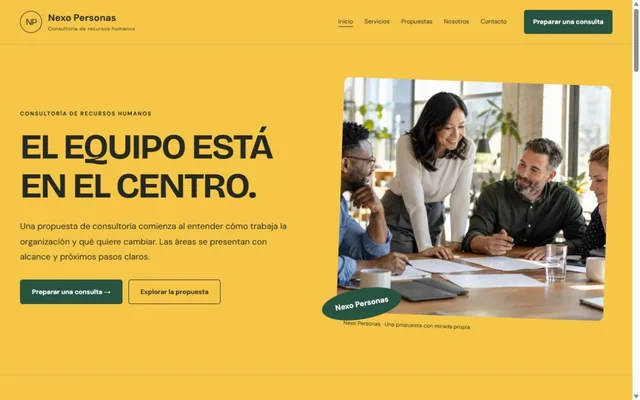 Vista previa de Nexo Personas · Consultoría de recursos humanos