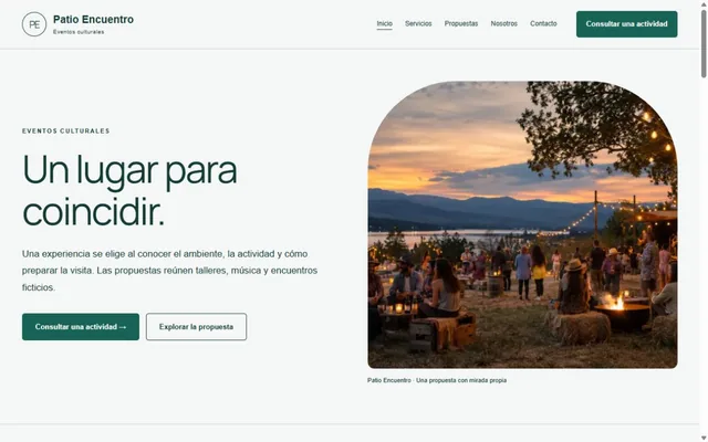 Vista previa de Patio Encuentro · Eventos culturales