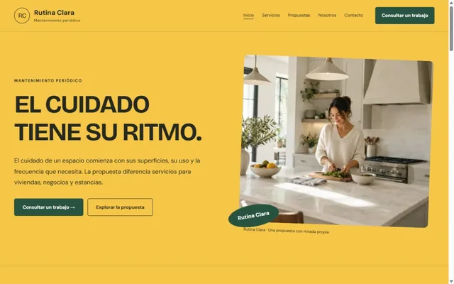 Vista previa de Rutina Clara · Mantenimiento periódico