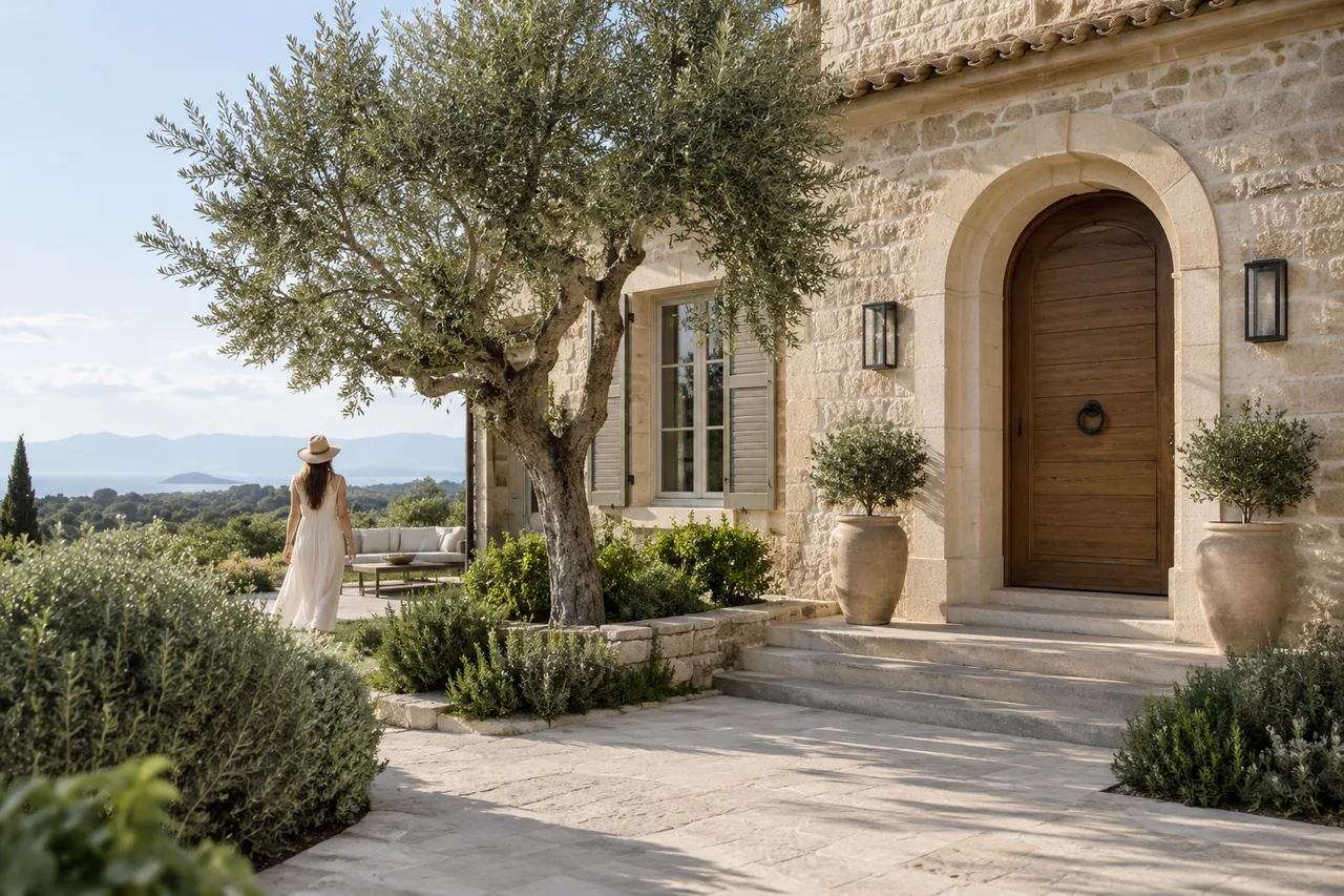 Casas y jardines · Fotografía creada para el concepto ficticio Patio Propiedades